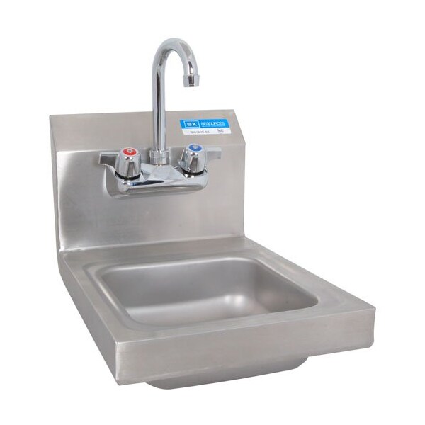 Sink, Hand , S/S, W/Faucet, 12"W